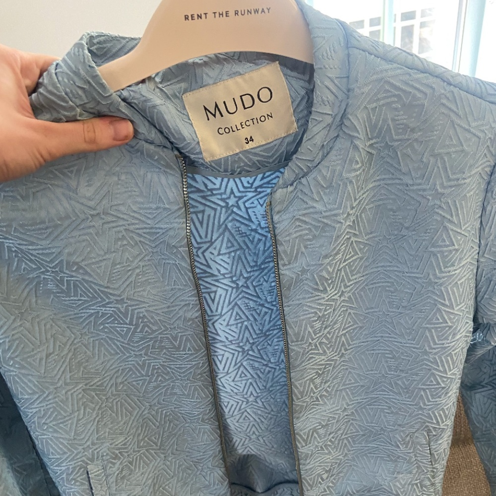 Blue Bomber Jacket - Star Details